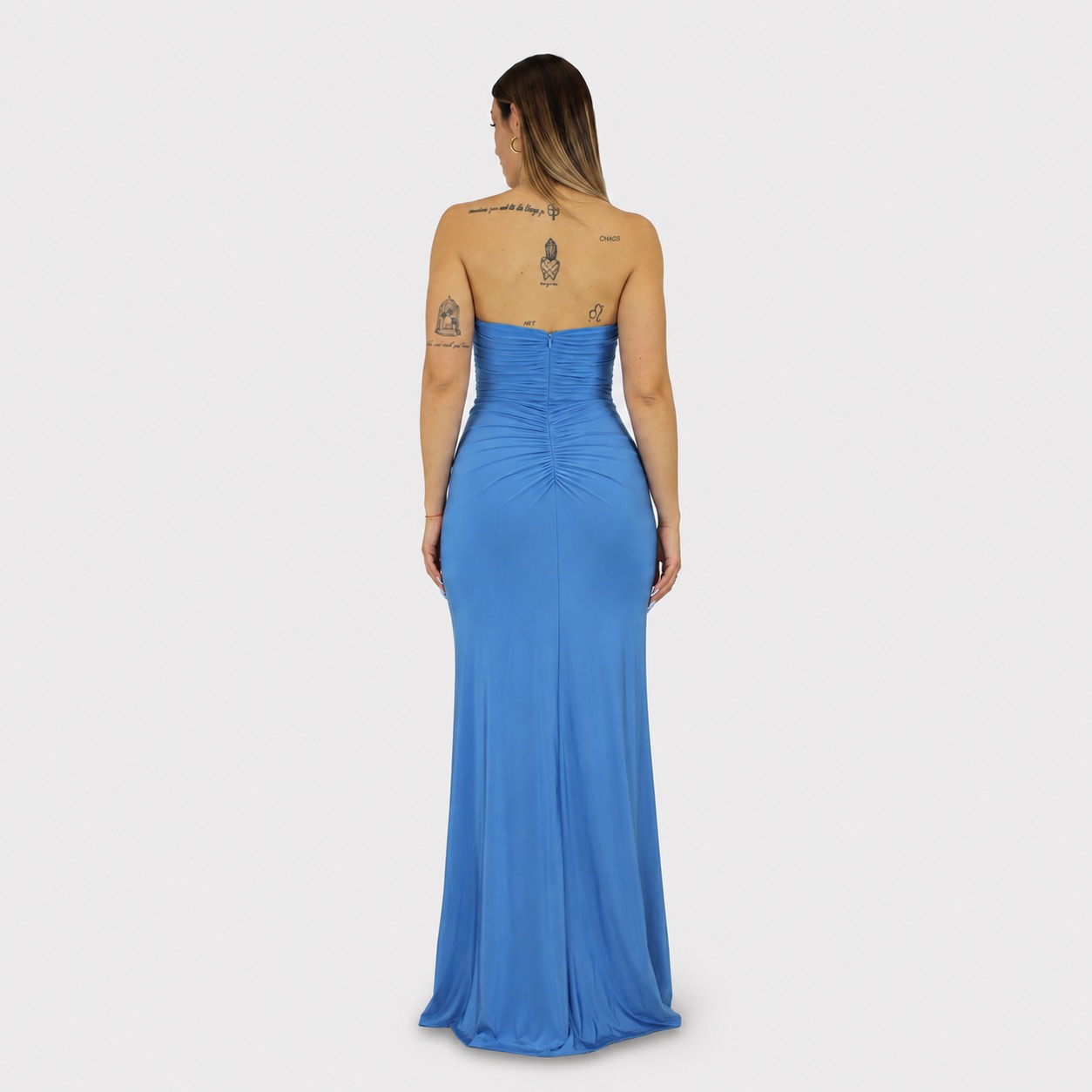 Abito azzurro - Elizabeth Moda - immagine 3