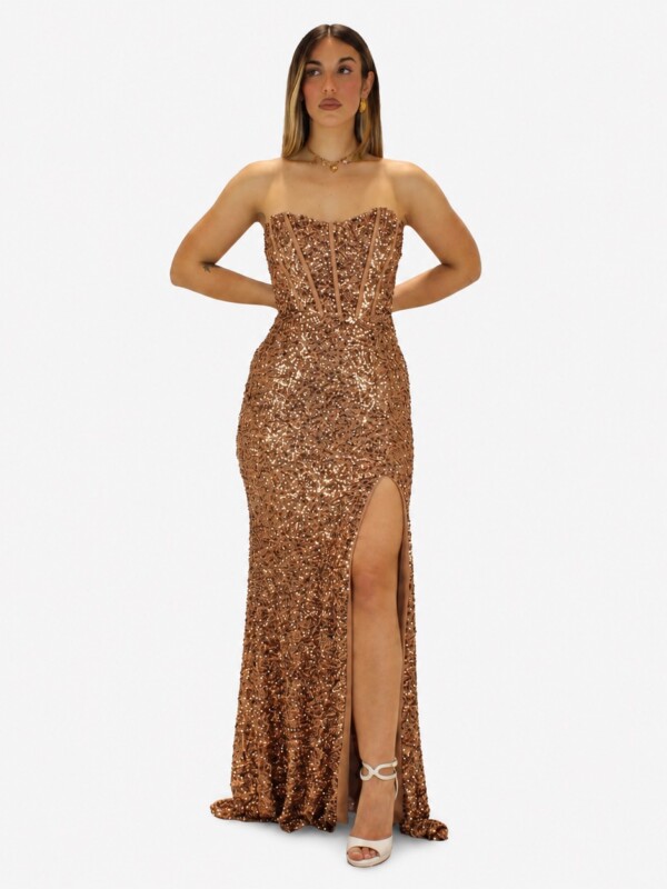 Abito oro - Elizabeth Moda