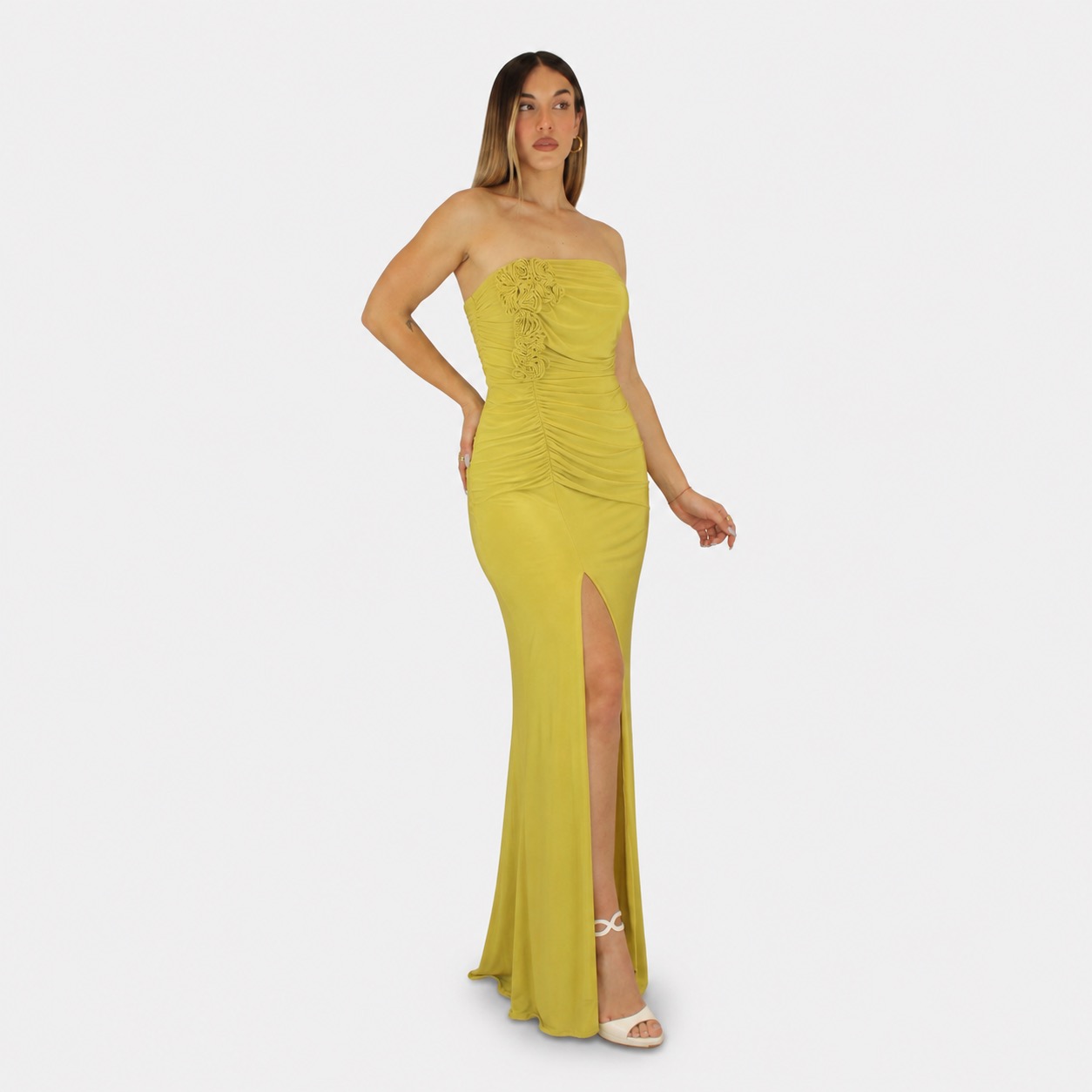 Abito verde lime - Elizabeth Moda - immagine 2