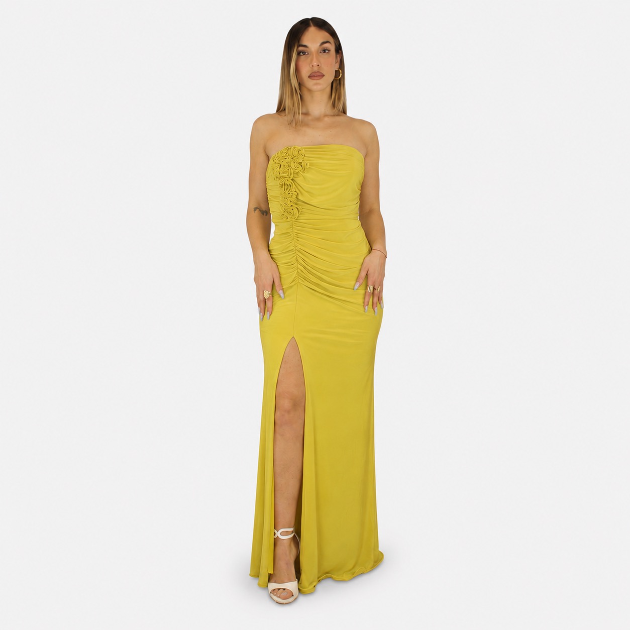 Abito verde lime - Elizabeth Moda