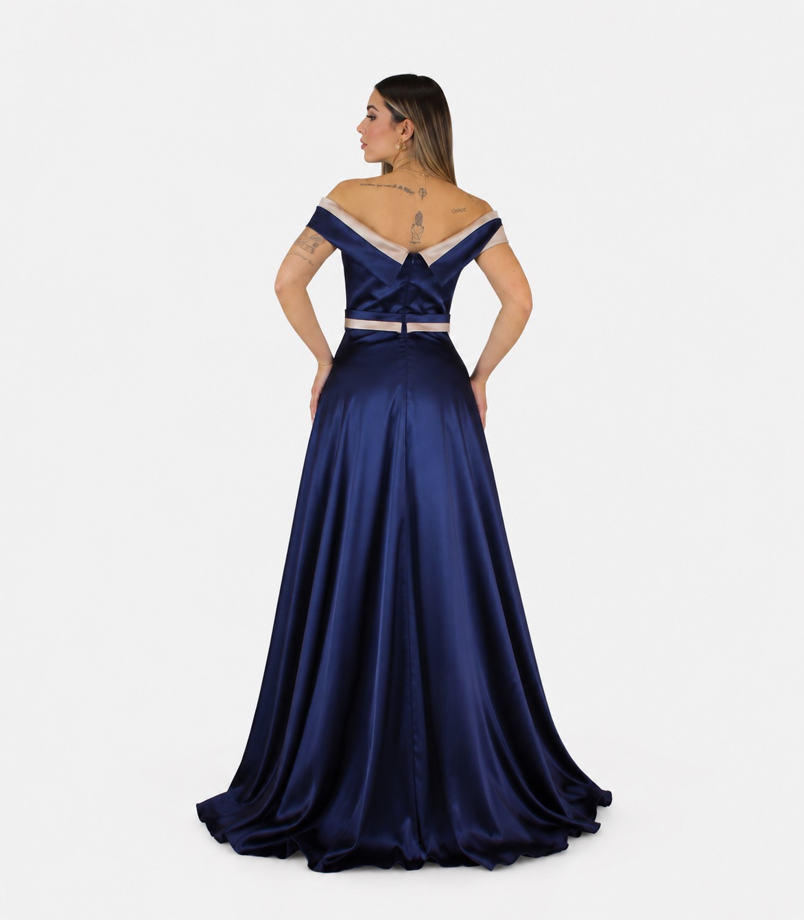 Abito blu - Elizabeth Moda - immagine 3