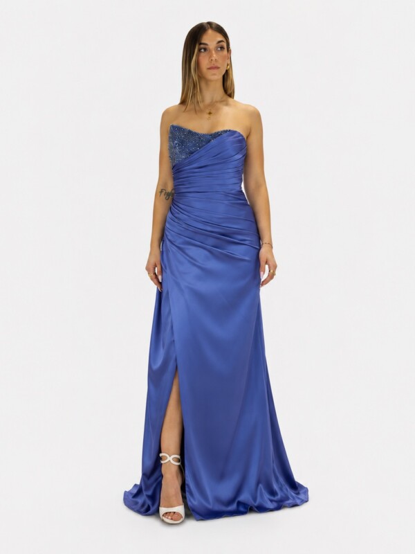 Abito indaco - Elizabeth Moda
