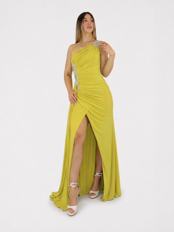 Abito verde lime - Elizabeth Moda