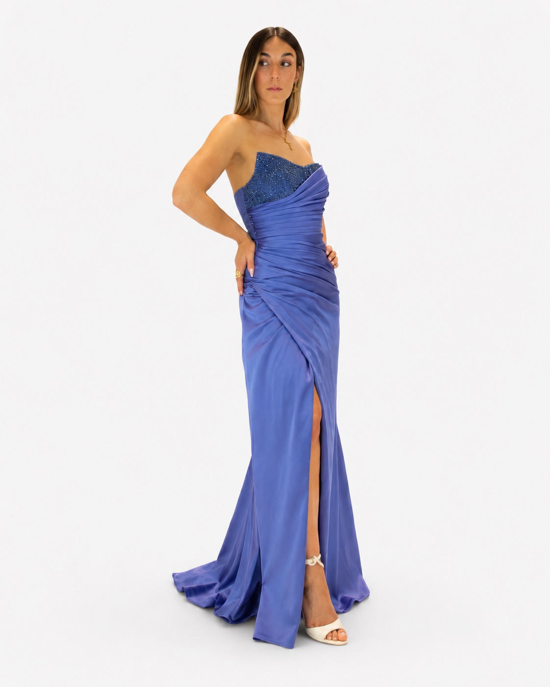 Abito indaco - Elizabeth Moda - immagine 2