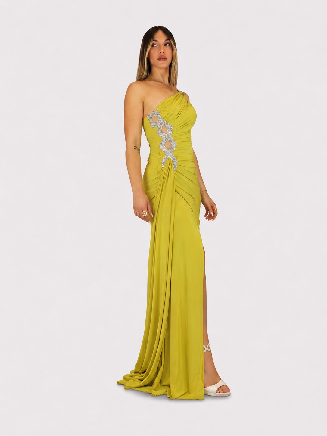 Abito verde lime - Elizabeth Moda - immagine 2