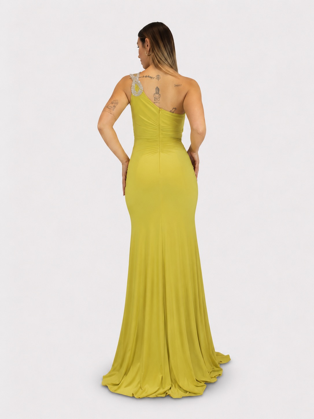 Abito verde lime - Elizabeth Moda - immagine 3