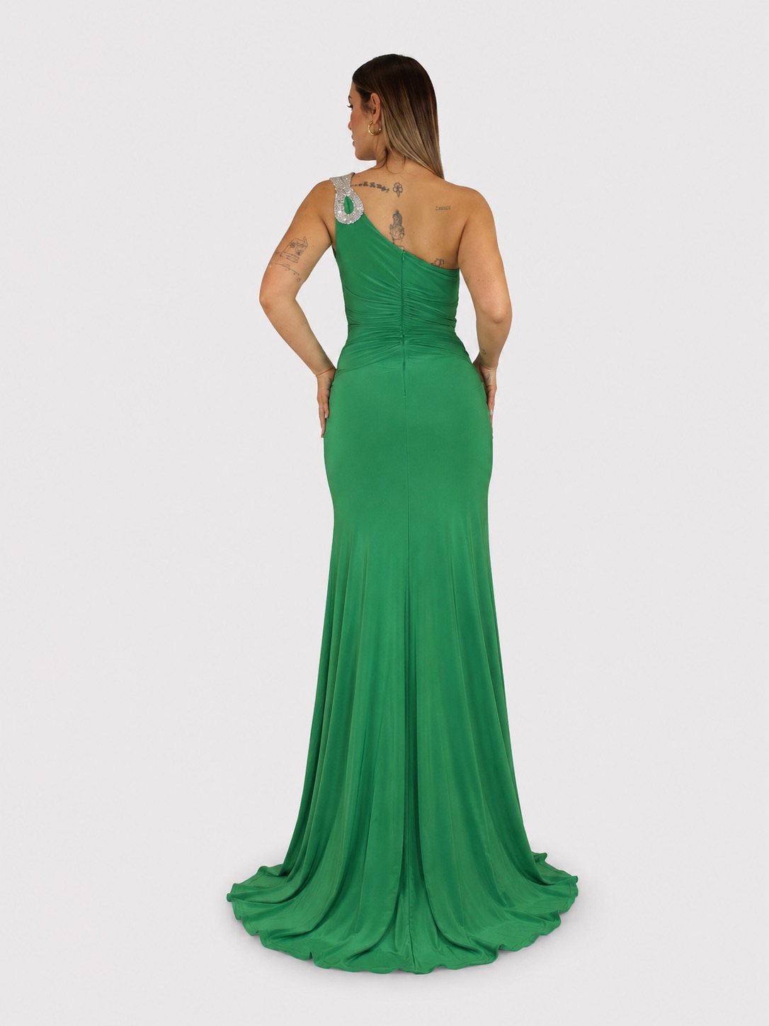 Abito verde mela - Elizabeth Moda - immagine 3