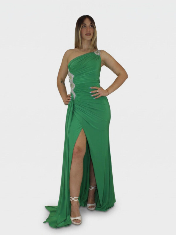 Abito verde mela  - Elizabeth Moda