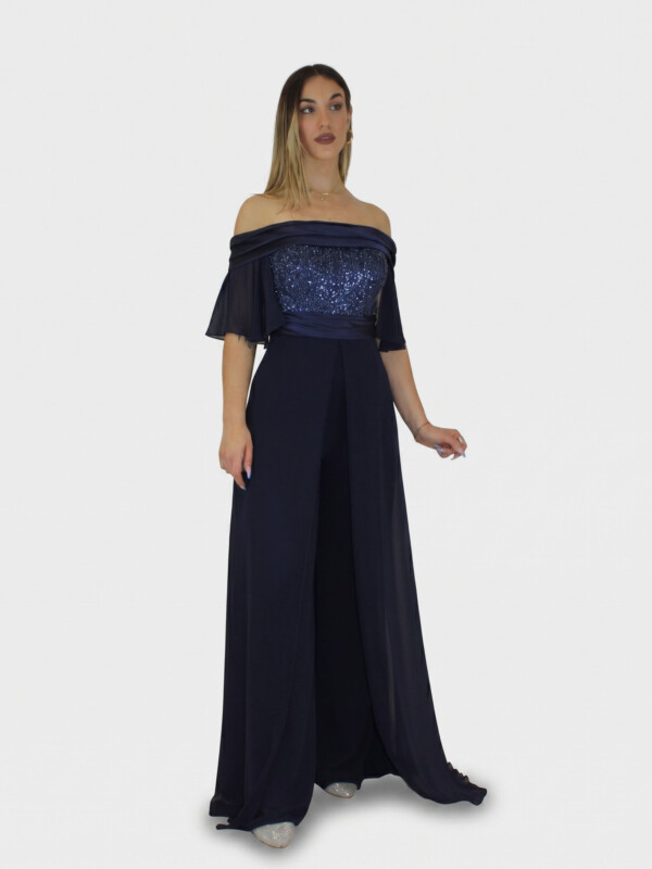 Tuta blu notte  - Elizabeth Moda